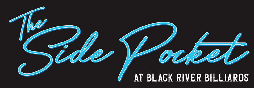 The Side Pocket signage and bar scene in Holland, Michigan